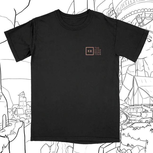kenny Kane Brown Merch The High Road Tour Tee Black1 kenny Kane Brown Merch The High Road Tour Tee Black1