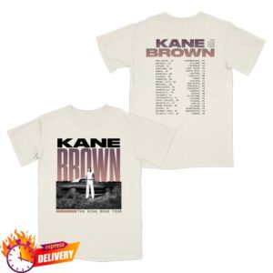kenny Kane Brown Merch The High Road Tour Tee Cream1 kenny Kane Brown Merch The High Road Tour Tee Cream1