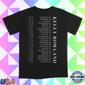 kenny Kelly Rowland Merch Photo Tour Tee kenny Kelly Rowland Merch Photo Tour Tee