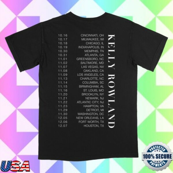 kenny Kelly Rowland Merch Photo Tour Tee