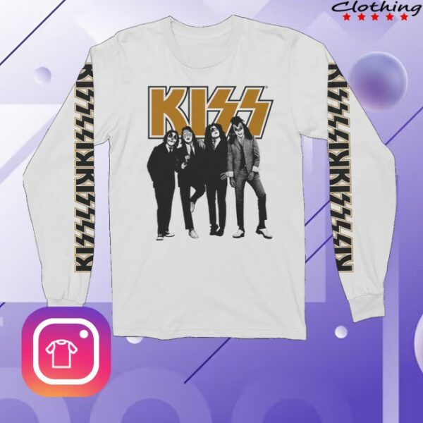 kenny Kiss Merch Store Dressed To Kill 50Th Anniversary Long Sleeve Shirts