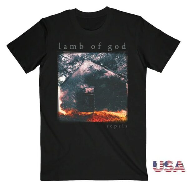 kenny Lamb Of God Store Merch Sepsis Cover Black Tee