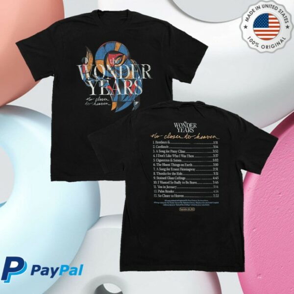 kenny Loneliest Place On Earth Store Merch The Wonder Years No Closer To Heaven Tracklist Shirt