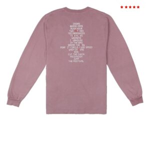 kenny Mac Miller Merch Store Tracklist Long Sleeve Shirt