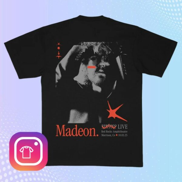 kenny Madeon Store Merch Red Rocks 2025 Tee