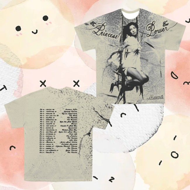 kenny Marina Store Merch Princess Of Power Tour Tee0 kenny Marina Store Merch Princess Of Power Tour Tee0