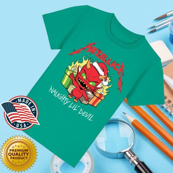 kenny Metallica Merch Naughty Lil' Devil Green Tee1