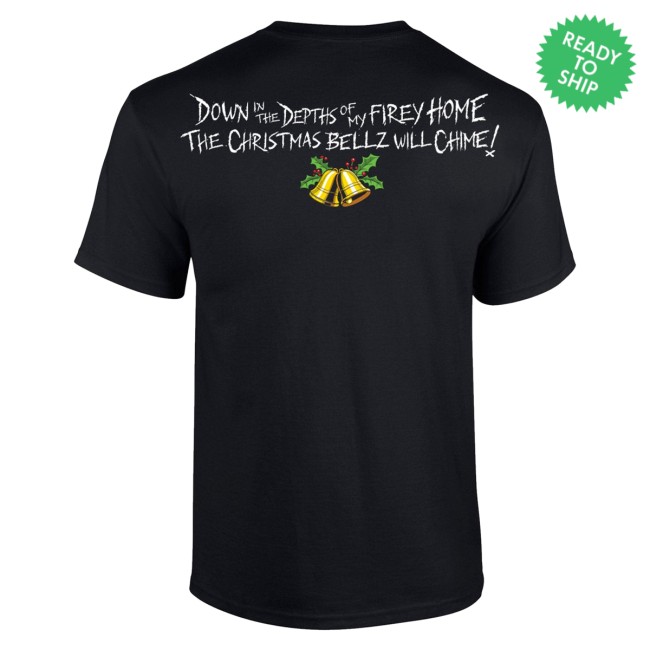 kenny Metallica Merch Xmas Bells Black Shirt kenny Metallica Merch Xmas Bells Black Shirt
