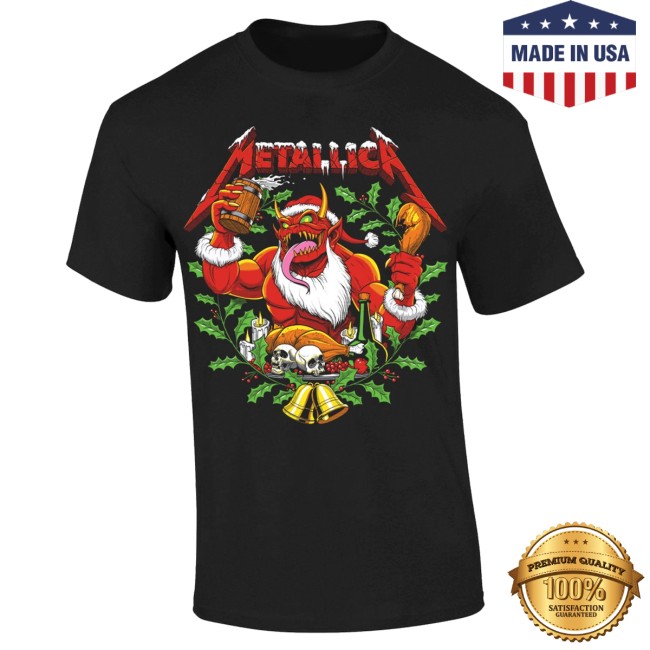 kenny Metallica Merch Xmas Bells Black Shirt1 kenny Metallica Merch Xmas Bells Black Shirt1