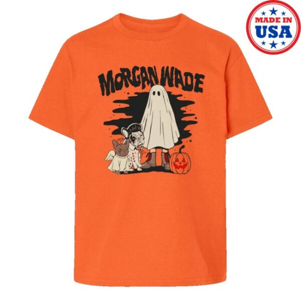 kenny Morgan Wade Merch Store Trick Or Treating Crew Shirt Orange