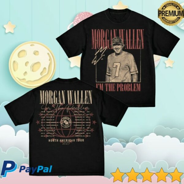 kenny Morgan Wallen Merch I'M The Problem Dateback Tour Shirt1