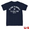 kenny Mporium Merch Store Be Kind To Animals Tee Navy