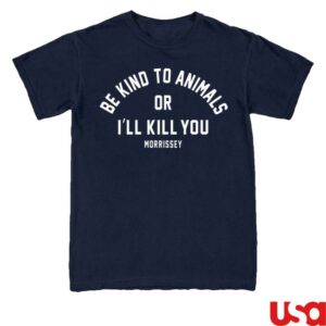 kenny Mporium Merch Store Be Kind To Animals Tee Navy