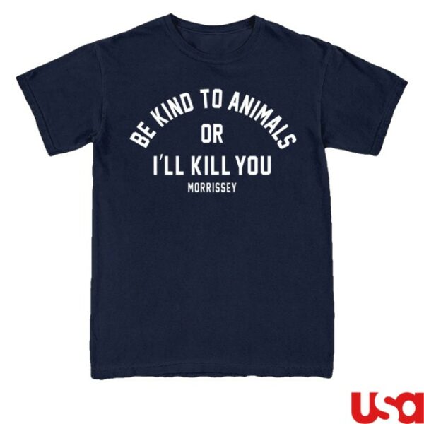 kenny Mporium Merch Store Be Kind To Animals Tee Navy
