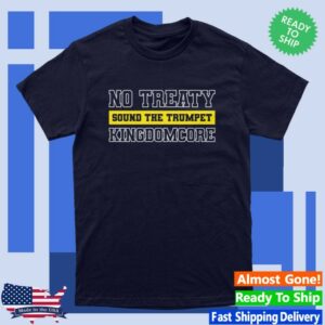 kenny No Treaty Store Merch Trumpet X Kingdomcore Shirt Navy kenny No Treaty Store Merch Trumpet X Kingdomcore Shirt Navy