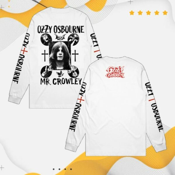 kenny Ozzy Osbourne Merch Store Mr Crowley Long Sleeve Teesspng