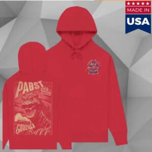 kenny Pabst Blue Ribbon Merch Store Shop Godzilla Clawed Ribbon Red Hoodie