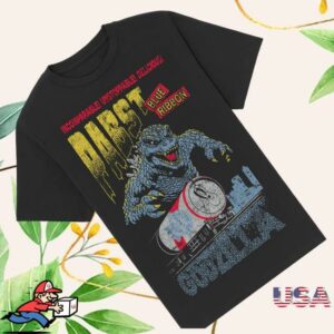 kenny Pabst Blue Ribbon Merch Store Shop Godzilla Runaway Pbr Train Black Shirts kenny Pabst Blue Ribbon Merch Store Shop Godzilla Runaway Pbr Train Black Shirts