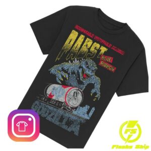 kenny Pabst Blue Ribbon Merch Store Shop Godzilla Runaway Pbr Train Black Shirtw kenny Pabst Blue Ribbon Merch Store Shop Godzilla Runaway Pbr Train Black Shirtw