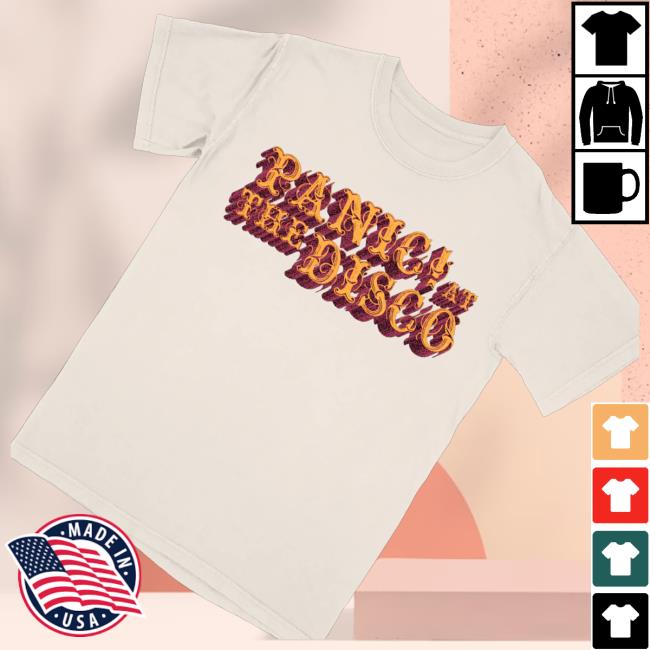 kenny Panic At The Disco Merch Shop Ivory Logo Shirtw kenny Panic At The Disco Merch Shop Ivory Logo Shirtw