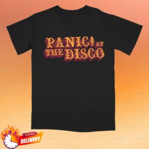 kenny Panic At The Disco Merch Store Black Logo Tee kenny Panic At The Disco Merch Store Black Logo Tee