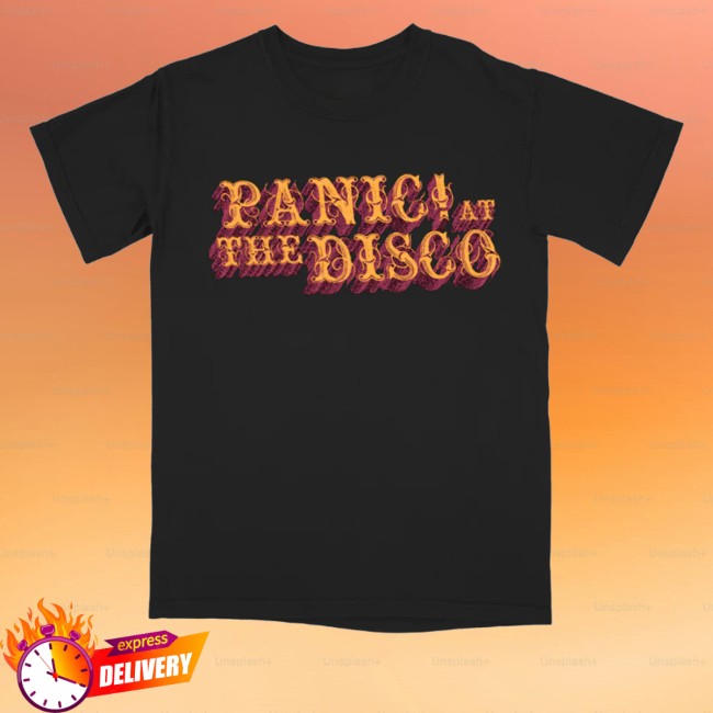 kenny Panic At The Disco Merch Store Black Logo Tee kenny Panic At The Disco Merch Store Black Logo Tee