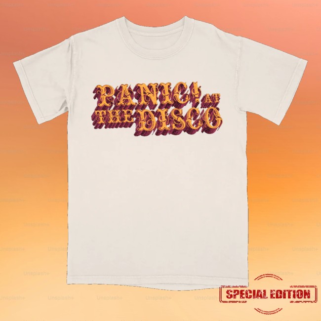 kenny Panic At The Disco Merch Store White Logo Tee kenny Panic At The Disco Merch Store White Logo Tee