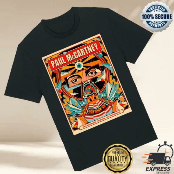 kenny Paul Mccartney Store Merch Shop Got Back 2025 Santa Barbara Event Shirts
