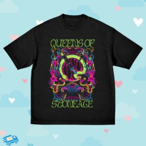 kenny Qotsa Merch Glow Psychedelic Emblem Shirt kenny Qotsa Merch Glow Psychedelic Emblem Shirt