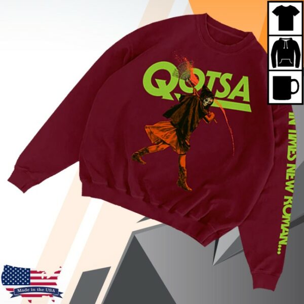 kenny Qotsa Merch In Times New Roman Glow Crewneck0