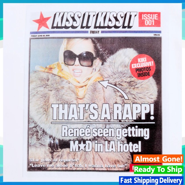kenny Renee Rapp Merch Tabloid Tee kenny Renee Rapp Merch Tabloid Tee