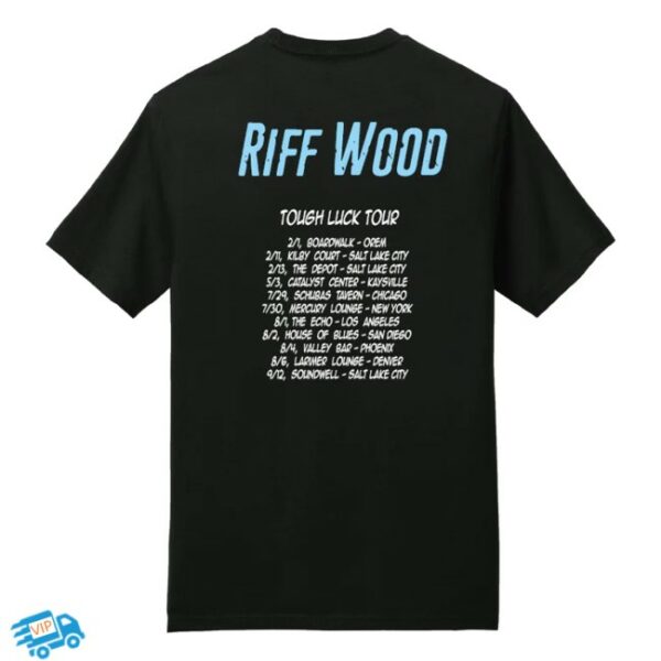 kenny Riff Wood Merch Store Exclusive Tough Luck Tour Balloon Shirt