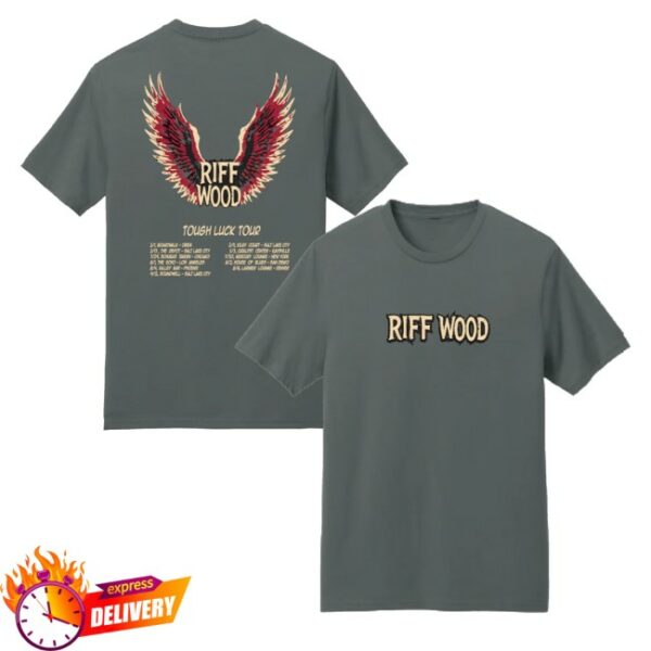 kenny Riff Wood Merch Store Exclusive Tough Luck Tour Wings Shirtss