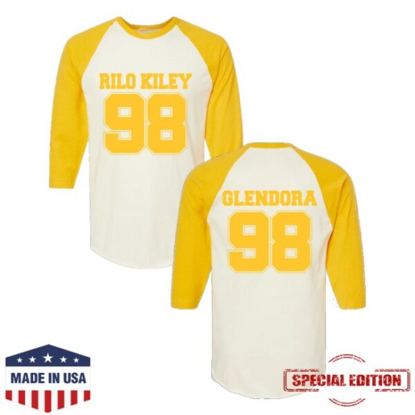 kenny Rilo Kiley Merch Store Team Glendora Baseball Raglanss