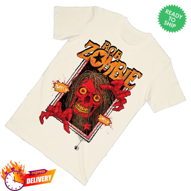 kenny Rob Zombie Merch Thrills N Chills Tee0 kenny Rob Zombie Merch Thrills N Chills Tee0
