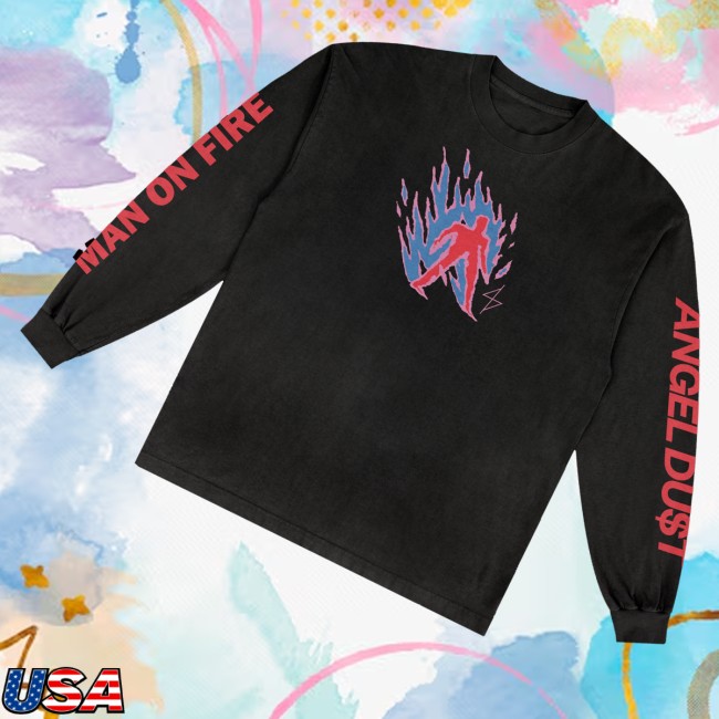kenny Run For Cover Records Merch Angel DuT Man On Fire Longsleeve1 kenny Run For Cover Records Merch Angel DuT Man On Fire Longsleeve1