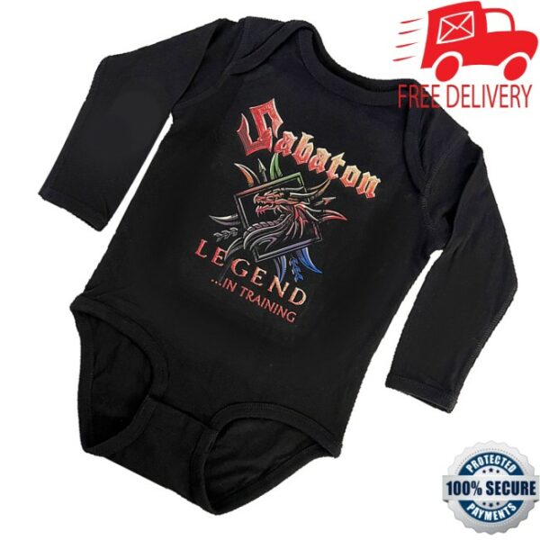 kenny Sabaton Store Merch Legend In Training Baby Bodysuits