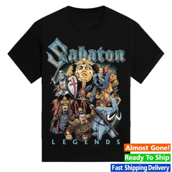kenny Sabaton Store Merch Vault Of Legends Blue Shirts