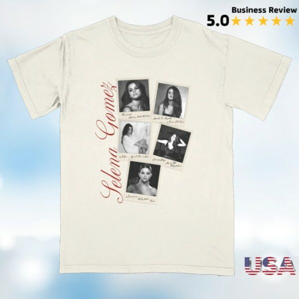 kenny Selena Gomez Merch Revival Polaroid Shirt