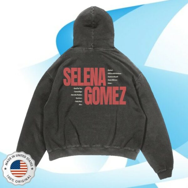 kenny Selena Gomez Merch Store Revival Washed Photo Hoodie