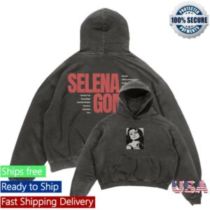 kenny Selena Gomez Official Shop Merch Revival Washed Photo Hoodie