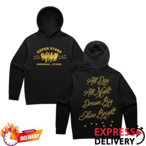 kenny Seven Stars General Store Merch 7Sgs All Day All Night Pullover Hoodie In Blackss kenny Seven Stars General Store Merch 7Sgs All Day All Night Pullover Hoodie In Blackss