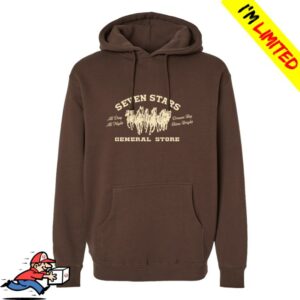 kenny Seven Stars General Store Merch 7Sgs All Day All Night Pullover Hoodie In Browns kenny Seven Stars General Store Merch 7Sgs All Day All Night Pullover Hoodie In Browns