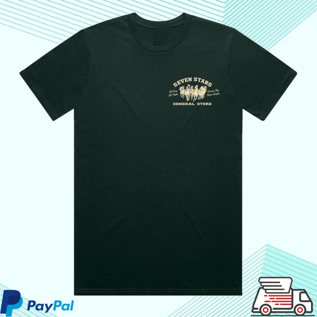 kenny Seven Stars General Store Merch 7Sgs All Day All Night Tee In Forest Greens kenny Seven Stars General Store Merch 7Sgs All Day All Night Tee In Forest Greens