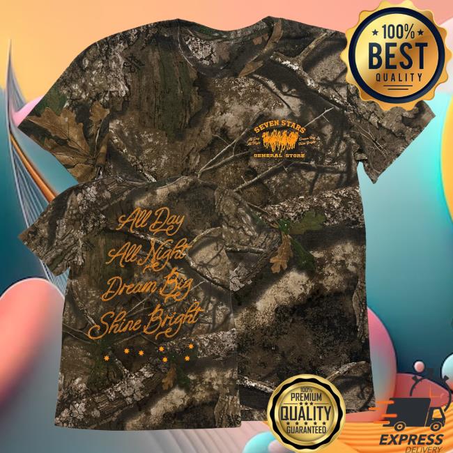 kenny Seven Stars General Store Merch Shop 7Sgs All Day All Night Tee In Realtree Apx Camo kenny Seven Stars General Store Merch Shop 7Sgs All Day All Night Tee In Realtree Apx Camo