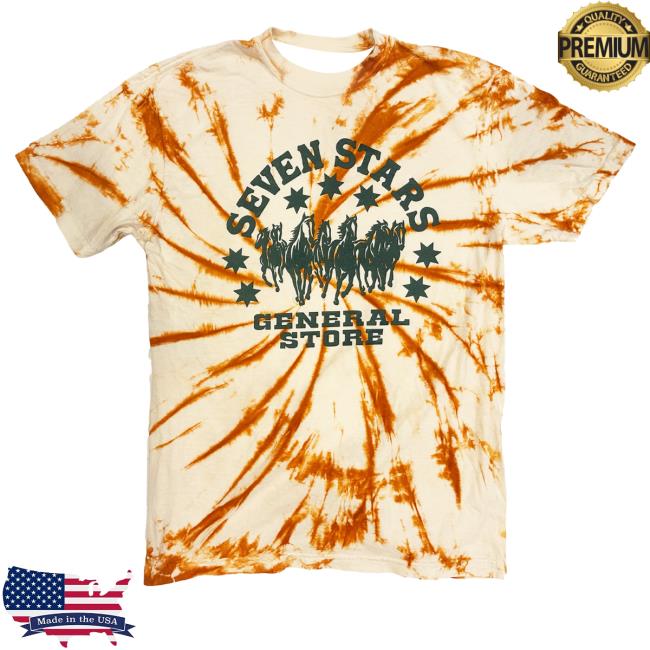 kenny Seven Stars General Store Merch Shop 7Sgs Tie Dye Logo Orange Rust Shirt kenny Seven Stars General Store Merch Shop 7Sgs Tie Dye Logo Orange Rust Shirt