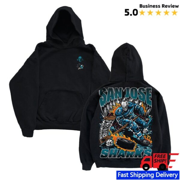 kenny Sharks Pro Shop Merch Store San Jose Sharks X Warren Lotas Sharks Black Shirts