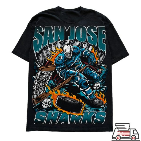 kenny Sharks Pro Shop Sharks Pro Shop San Jose Sharks X Warren Lotas Sharks Black Shirt