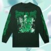 kenny Sleeping With Sirens Merch Store Dv Metal Skeleton Forest Green Long Sleeve