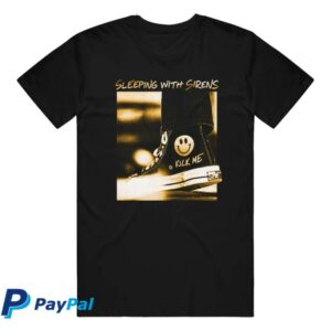 kenny Sleeping With Sirens Merch Store Kick Me Sneaker Black Shirt
